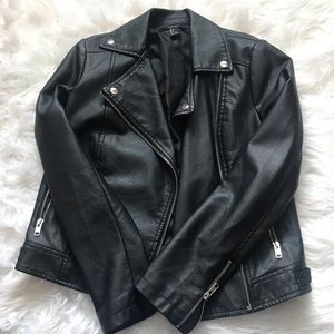 Black Moto leather jacket